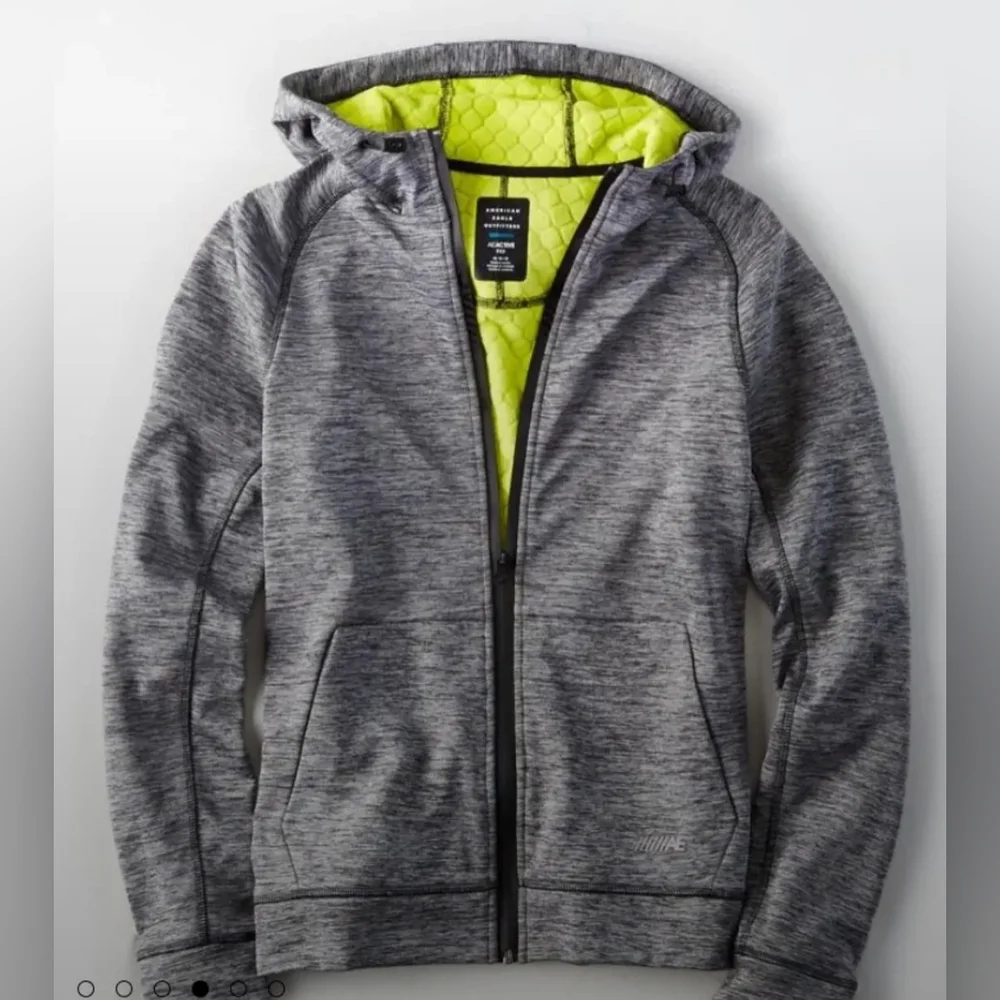 Men's Grey Jacket Flex American Eagle XL Textured
